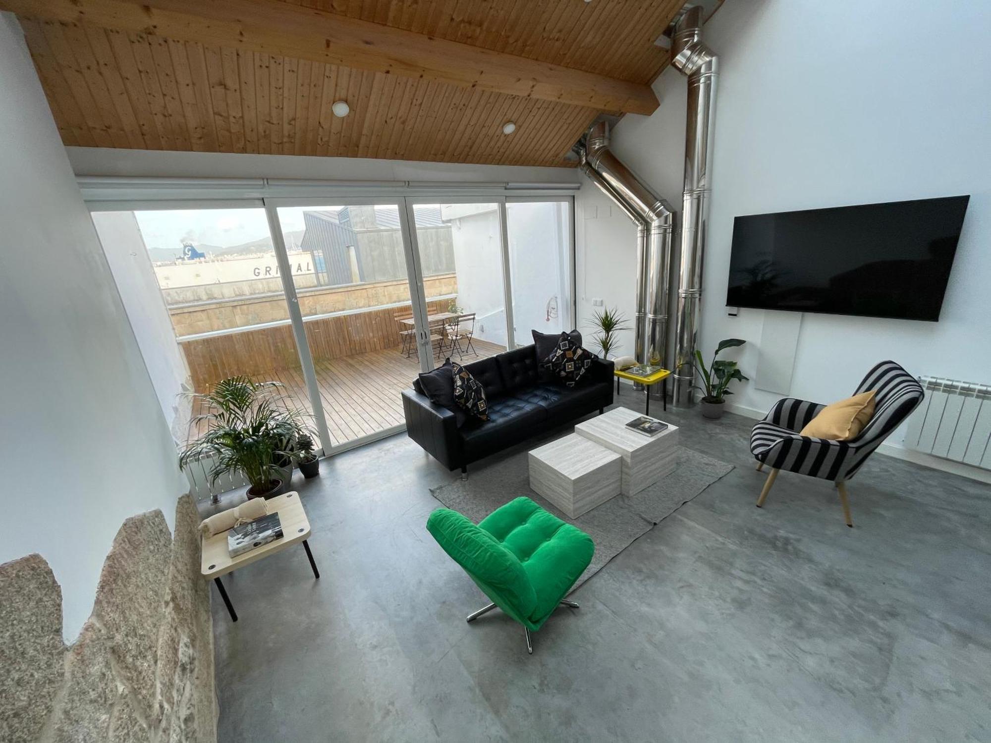 Corazon Casco Viejo Atico Appartement Comarca de Comarca de Vigo Buitenkant foto